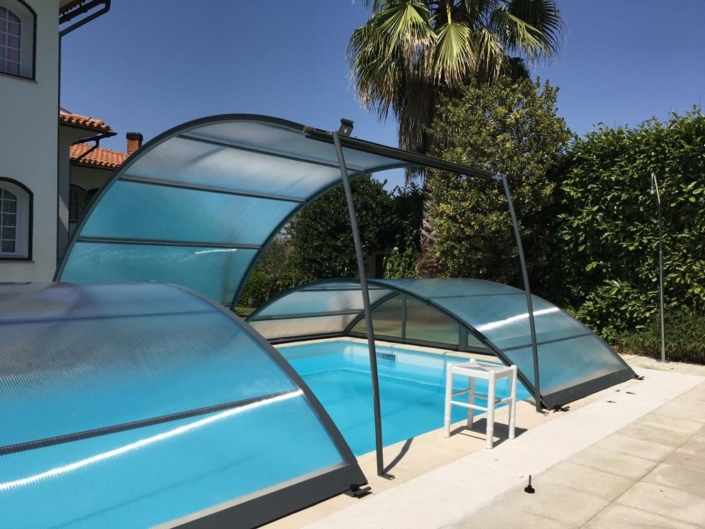 Cubierta de piscina desmontable